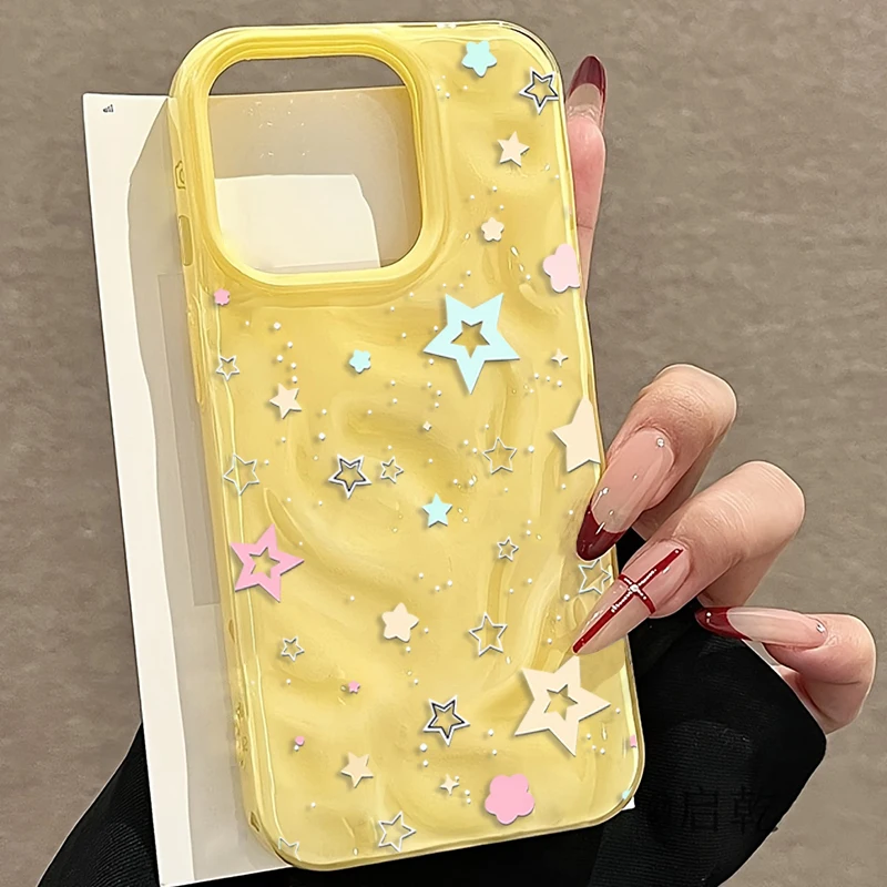 Korean INS Star Creative Phone Case For iPhone 17 16 15 11 14 13 12 Pro Max Plus 17Air Wrinkle Wave Soft Silicone Drop TPU Cover
Korean INS Star Creative Phone Case For iPhone 17 16 15 11 14 13 12 Pro Max Plus 17Air Wrinkle Wave Soft Silicone Drop TPU Cover