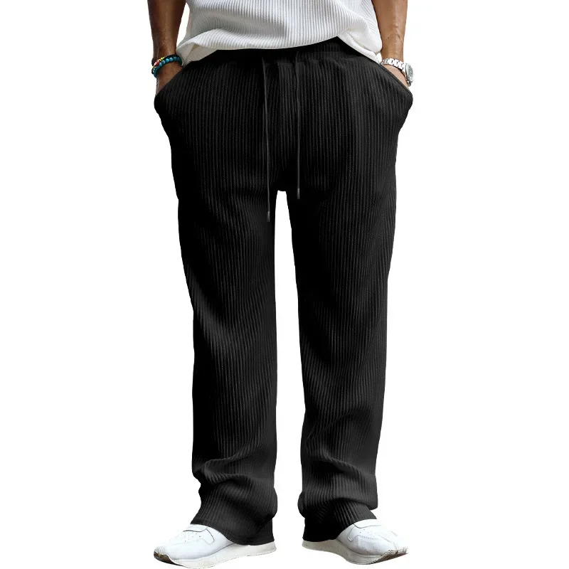 Trousers Loose Straight Pants Spring Autumn Men's Casual Dropping High Waist Full Length Solid Color
Trousers Loose Straight Pants Spring Autumn Men's Casual Dropping High Waist Full Length Solid Color