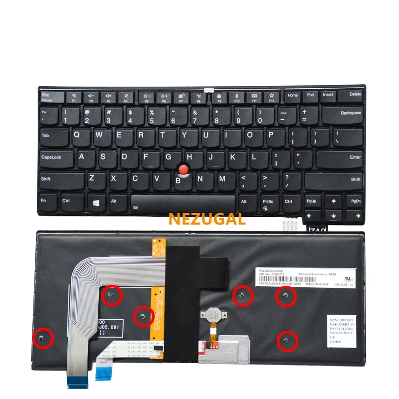Клавиатура с английской подсветкой для ноутбука Lenovo Thinkpad 13 T460s T470s S2, 2-я подсветка
Клавиатура с английской подсветкой для ноутбука Lenovo Thinkpad 13 T460s T470s S2, 2-я подсветка