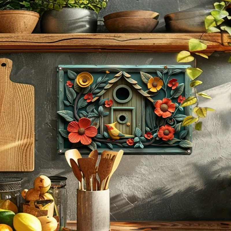 Винтажное настенное искусство в виде металлического скворечника — химерный цветочный дизайн с красочными цветами и птицами | Идеальный декор для дома и сада
Винтажное настенное искусство в виде металлического скворечника — химерный цветочный дизайн с красочными цветами и птицами | Идеальный декор для дома и сада