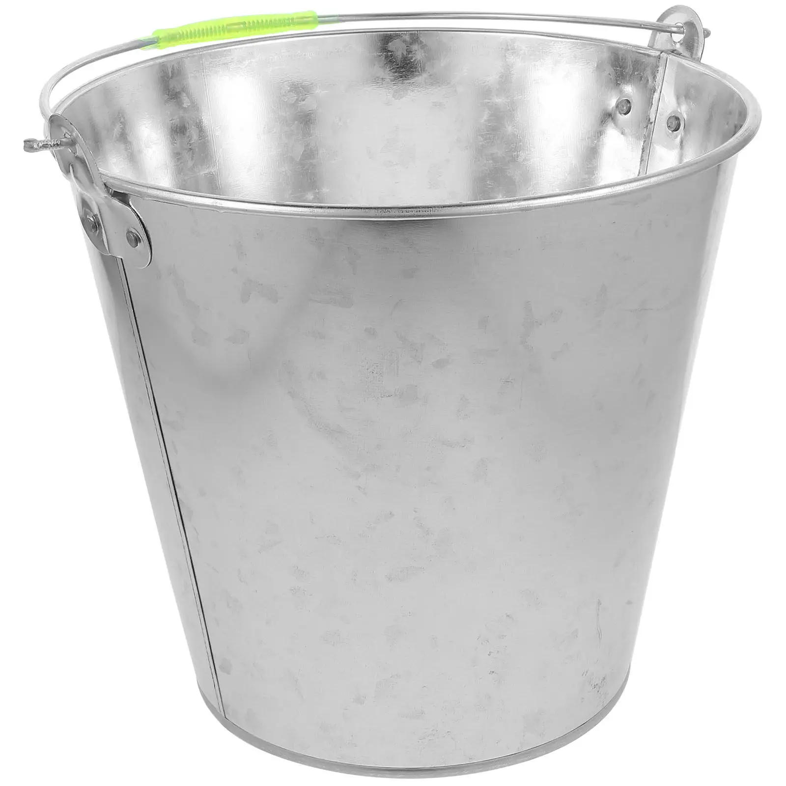 Sturdy Metal Bucket with Ergonomic Handle Thick Construction Tin Color Large Volume Water Carrier for Home Garden Farm
Sturdy Metal Bucket with Ergonomic Handle Thick Construction Tin Color Large Volume Water Carrier for Home Garden Farm
