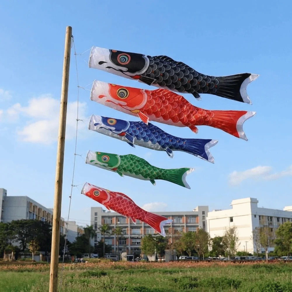 Fish Flag 40/70/100cm Japanese Carp Windsock Traditional Hanging Carp Wind Sock Flag Cartoon Colorful Carp Shape Flags Sushi Bar
Fish Flag 40/70/100cm Japanese Carp Windsock Traditional Hanging Carp Wind Sock Flag Cartoon Colorful Carp Shape Flags Sushi Bar