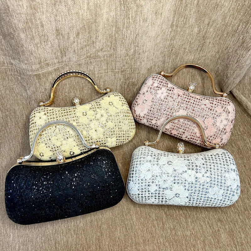 CLAREGQI SparklyElegant Crystal Embellished Evening Bag - Luxury Hard Shell Clutch with Metal Handle
CLAREGQI SparklyElegant Crystal Embellished Evening Bag - Luxury Hard Shell Clutch with Metal Handle