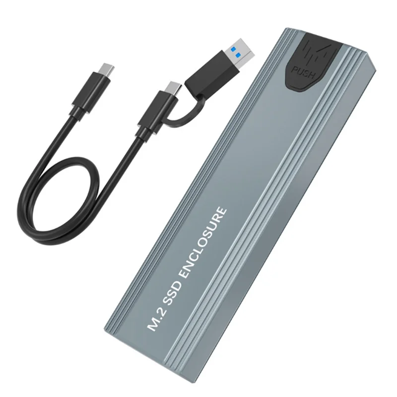 M.2 SATA SSD Enclosure M.2 Nvme SATA SSD Enclosure M.2 To USB Type C SSD Adapter 10Gbps USB 3.1 External Case Supports M And B
M.2 SATA SSD Enclosure M.2 Nvme SATA SSD Enclosure M.2 To USB Type C SSD Adapter 10Gbps USB 3.1 External Case Supports M And B