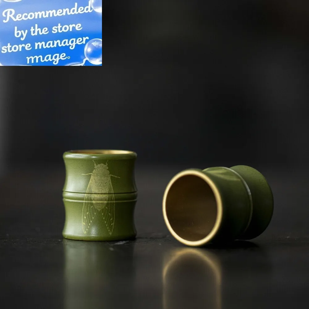 Handmade Yellow Brass Teapot Cover Holder Green Bamboo Cover Frame Teapot Lid Bracket Zisha Pot Lid Shelf Literati Teaset Gift
Handmade Yellow Brass Teapot Cover Holder Green Bamboo Cover Frame Teapot Lid Bracket Zisha Pot Lid Shelf Literati Teaset Gift