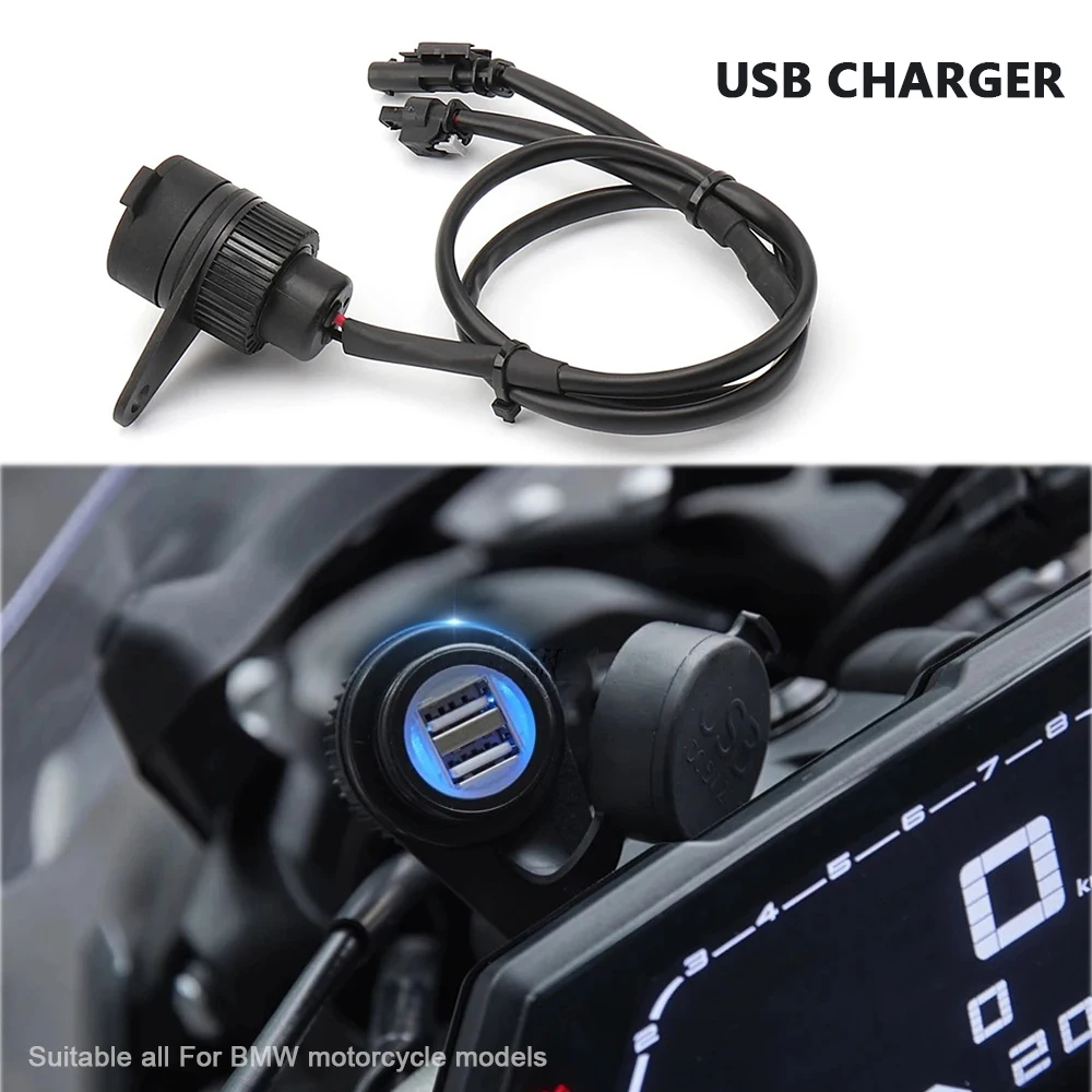 Motorcycle USB Charger Waterproof Dual Port For BMW R1200GS R1250GS Adventure R1200R R1250RT R1200RT Fast Charging Adapter
Motorcycle USB Charger Waterproof Dual Port For BMW R1200GS R1250GS Adventure R1200R R1250RT R1200RT Fast Charging Adapter