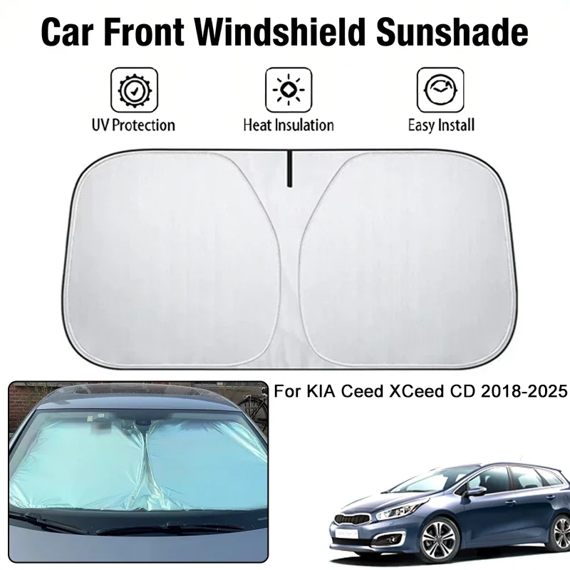 Foldable Car Windshield Sun Shade UV Block Heat Insulation For KIA Ceed XCeed CD 2018-2025 Interior Protection Accessories
Foldable Car Windshield Sun Shade UV Block Heat Insulation For KIA Ceed XCeed CD 2018-2025 Interior Protection Accessories