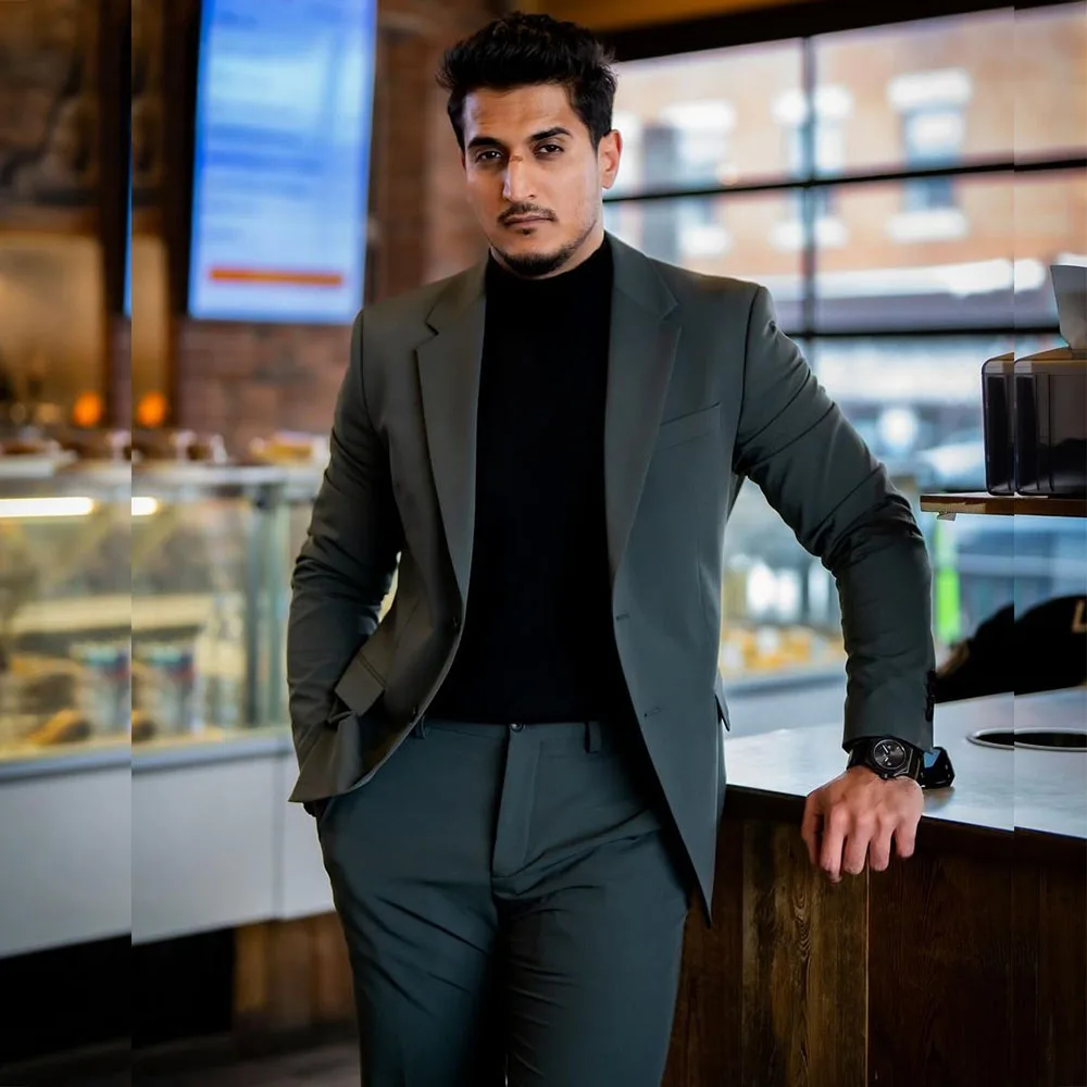 Customized Made Solid Color Men's Suits Blazer Slim Fit Single Breasted Notch Lapel Male Clothing Wedding 2 Piece Jacket Pants
Customized Made Solid Color Men's Suits Blazer Slim Fit Single Breasted Notch Lapel Male Clothing Wedding 2 Piece Jacket Pants
