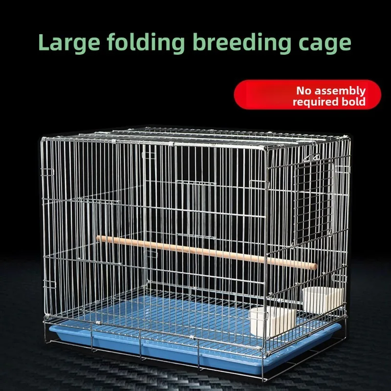 Large Macaw Parrot Cage Aluminum Dense Thick Breeder Foldable Breeding Cage for Cockatiel Peony Flame Yellow Goldfinch Birds
Large Macaw Parrot Cage Aluminum Dense Thick Breeder Foldable Breeding Cage for Cockatiel Peony Flame Yellow Goldfinch Birds