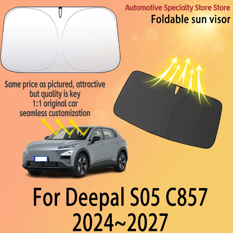For Deepal S05 2024~2027 Car Front Windshield Sunshade Fold Shade UV Shade Solar Sun Shade Privacy Curtain Car Heat Accessories
For Deepal S05 2024~2027 Car Front Windshield Sunshade Fold Shade UV Shade Solar Sun Shade Privacy Curtain Car Heat Accessories