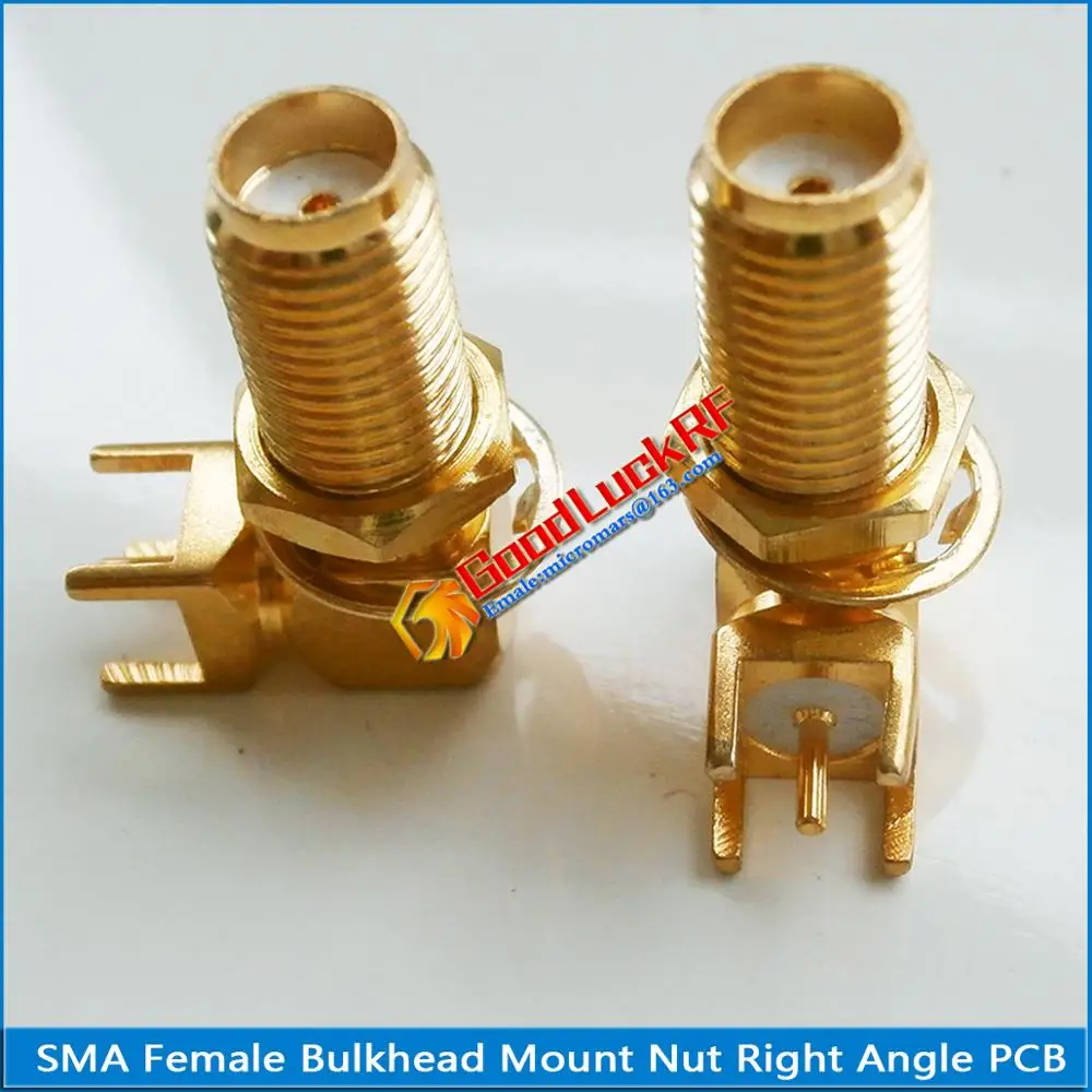 1X Pcs RF Connector SMA Female Jack 90 Degree Right Angle O-ring Bulkhead Panel Mount Nut Solder Square PCB Plug Brass GOLD
1X Pcs RF Connector SMA Female Jack 90 Degree Right Angle O-ring Bulkhead Panel Mount Nut Solder Square PCB Plug Brass GOLD