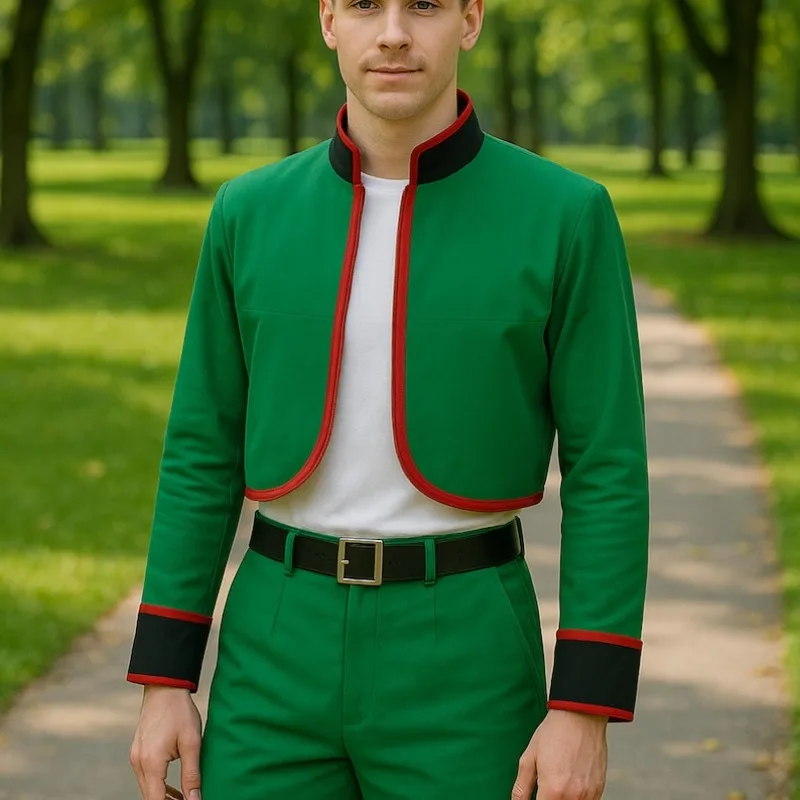 Anime Gog Cosplay Freecss Costume Green Top Short Pants Belt Full Set Role Play Outfit for Men Everyday Clothes Halloween Party
Anime Gog Cosplay Freecss Costume Green Top Short Pants Belt Full Set Role Play Outfit for Men Everyday Clothes Halloween Party