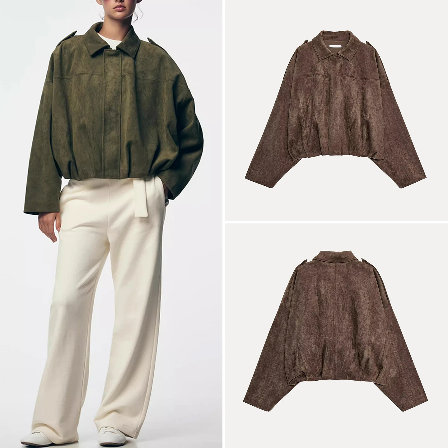 Fashionable Suede Effect Pilot Jacket Outerwear for Women by ZADATA Autumn 2025 New Arrival Standard Fit Short Coat
Fashionable Suede Effect Pilot Jacket Outerwear for Women by ZADATA Autumn 2025 New Arrival Standard Fit Short Coat