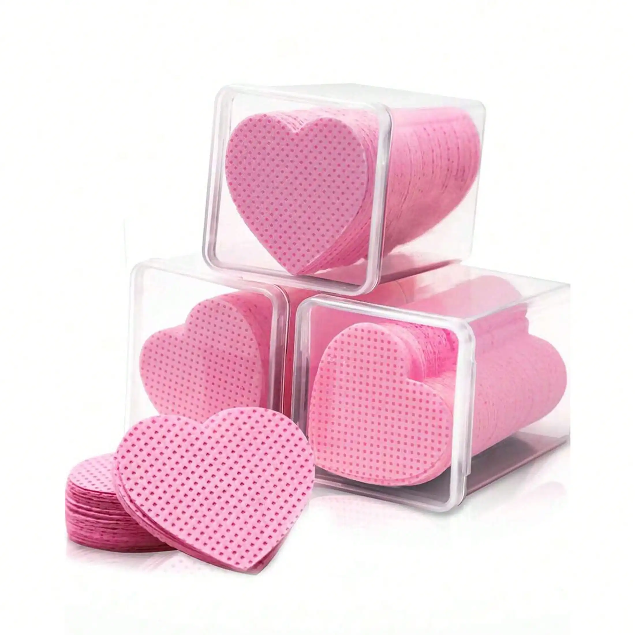 1000/400/200pcs Disposable Non-Woven Heart-Shaped Makeup Remover Pads, Nail Polish Remover Pads, Soft Non-Woven Acetone Nail Polish Remover Wipes, Non-Woven Nail Gel Wipes, Waterless Nail Care Products For Daily Manicure Cleaning And Removal For Women And
1000/400/200pcs Disposable Non-Woven Heart-Shaped Makeup Remover Pads, Nail Polish Remover Pads, Soft Non-Woven Acetone Nail Polish Remover Wipes, Non-Woven Nail Gel Wipes, Waterless Nail Care Products For Daily Manicure Cleaning And Removal For Women And