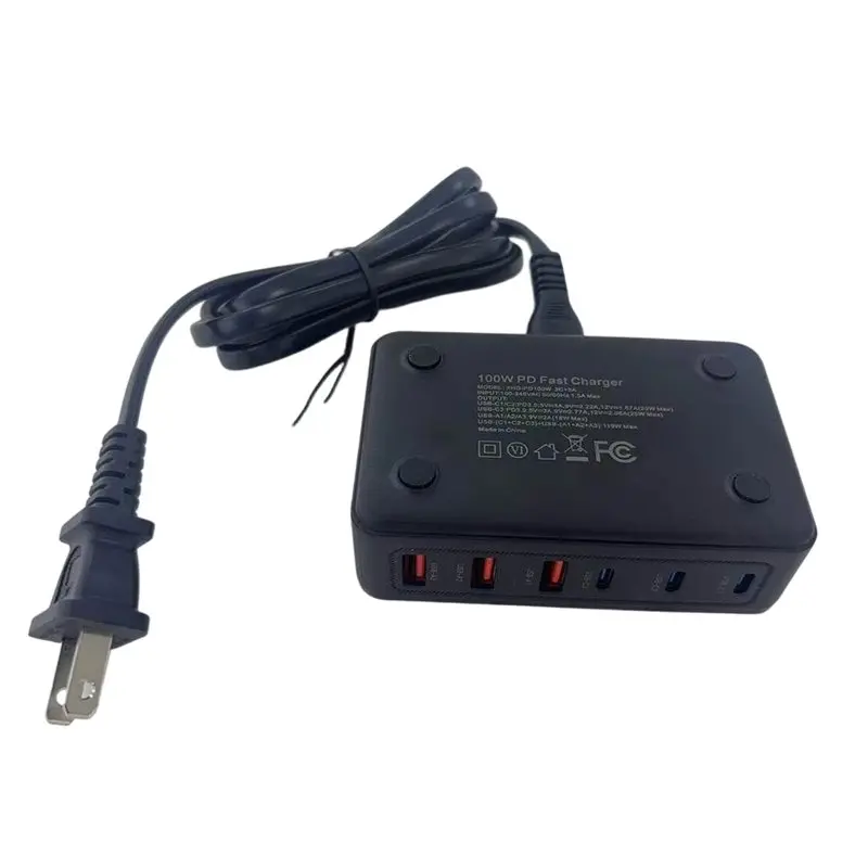 FEDI-Fast Block, Gan 6 Port USB C A Charging Station, 100W Multiport Type C Wall Power Strip Plug US Plug
FEDI-Fast Block, Gan 6 Port USB C A Charging Station, 100W Multiport Type C Wall Power Strip Plug US Plug