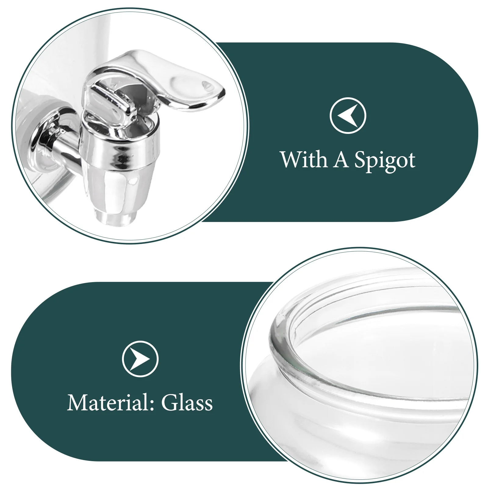 Glass Wine Jar Sealing Tank with Spigot Drink Dispenser Cold Brew Pitcher Glass Beverage Holder Wine Storage Bottle
Glass Wine Jar Sealing Tank with Spigot Drink Dispenser Cold Brew Pitcher Glass Beverage Holder Wine Storage Bottle