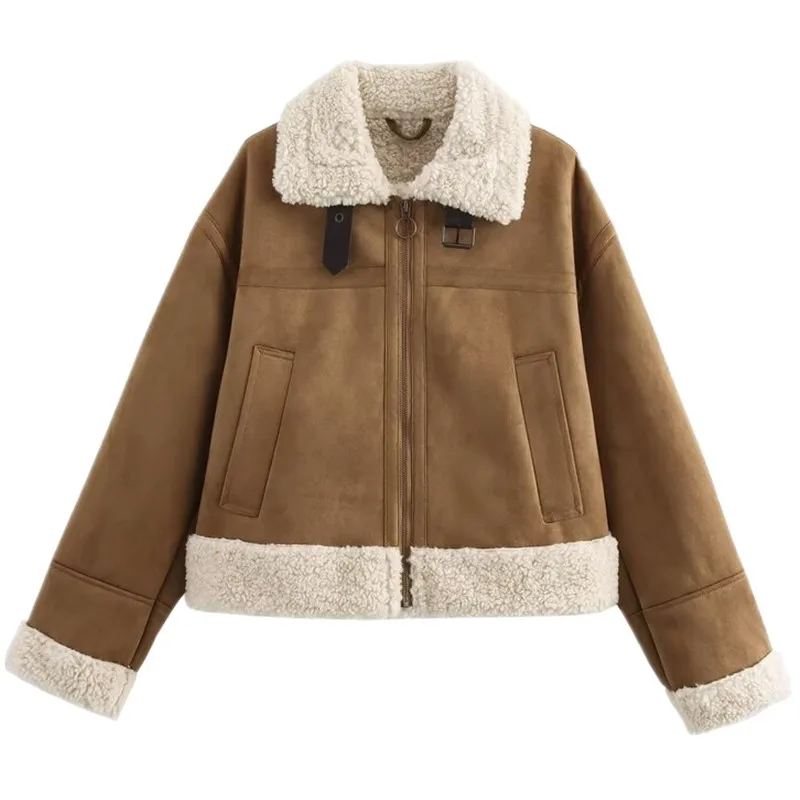 Double-Sided Loose Fit Zipper Jaet Women's Faion Design Autumn Winter New Arrival Versatile Sle Regular Length Outerwear
Double-Sided Loose Fit Zipper Jaet Women's Faion Design Autumn Winter New Arrival Versatile Sle Regular Length Outerwear