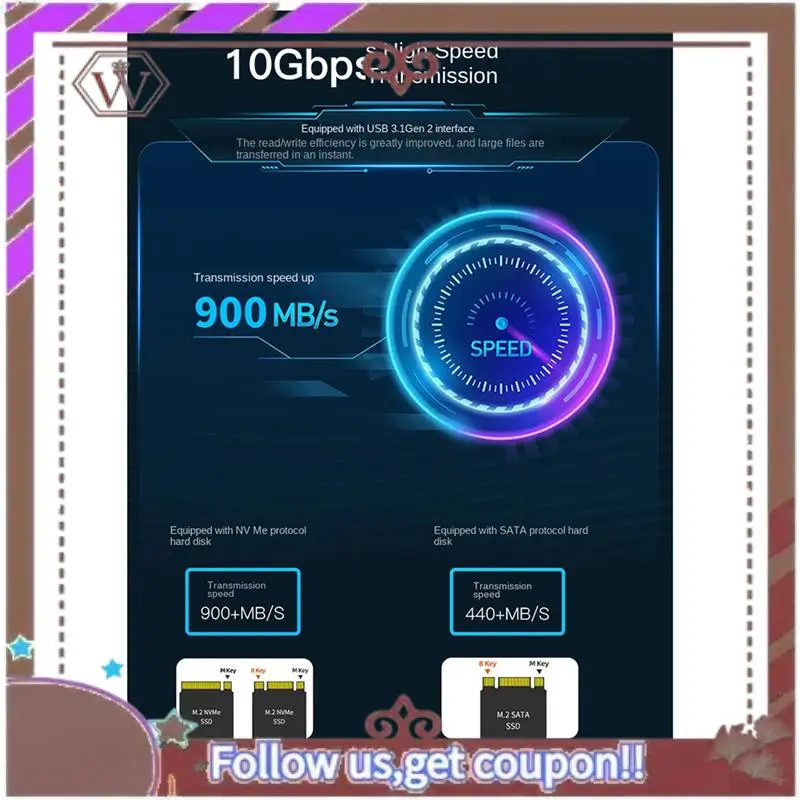 ABBG-Hard Drive Base NVME/SATA Dual Protocol 10G Online Reading Writing Speed SSD External Type-C Portable Hard Drive Base
ABBG-Hard Drive Base NVME/SATA Dual Protocol 10G Online Reading Writing Speed SSD External Type-C Portable Hard Drive Base