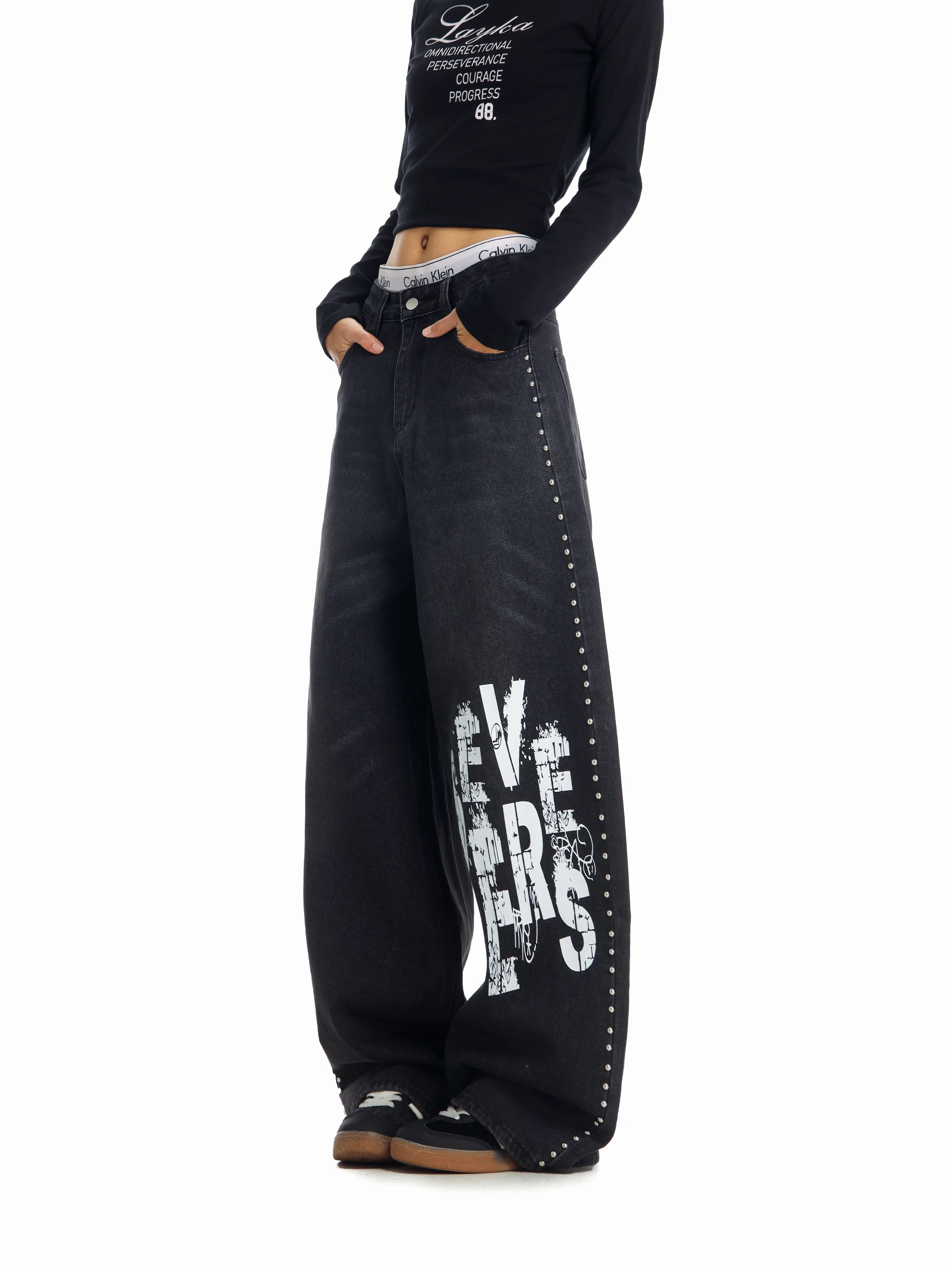 High Waist Straight Leg Women's Jeans Retro American Washed Denim Loose Slimming Wide Leg Trendy Dance Winter Non-Stretch
High Waist Straight Leg Women's Jeans Retro American Washed Denim Loose Slimming Wide Leg Trendy Dance Winter Non-Stretch