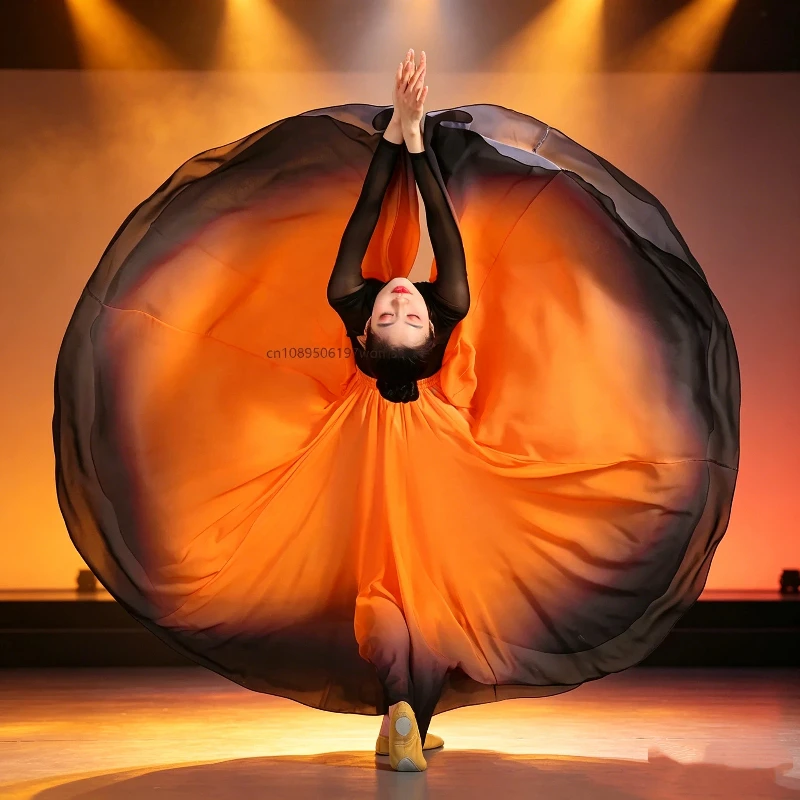 360/540/720 Degrees Women Professional Dance Big Skirt Modern Classical Dance Training Performance Gradient Colors Half Skirts
360/540/720 Degrees Women Professional Dance Big Skirt Modern Classical Dance Training Performance Gradient Colors Half Skirts