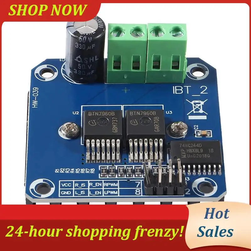 AB31-2Pcs BTS7960 43A Модуль драйвера двигателя высокой мощности Модуль драйвера умного автомобиля для Arduino Предел тока
AB31-2Pcs BTS7960 43A Модуль драйвера двигателя высокой мощности Модуль драйвера умного автомобиля для Arduino Предел тока