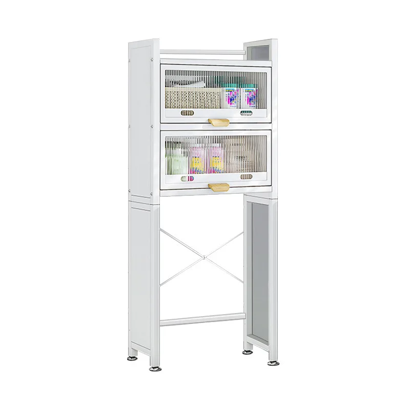 The gap shelf behind floor-to-ceiling washing machine above toilet rack in bathroom Household
The gap shelf behind floor-to-ceiling washing machine above toilet rack in bathroom Household