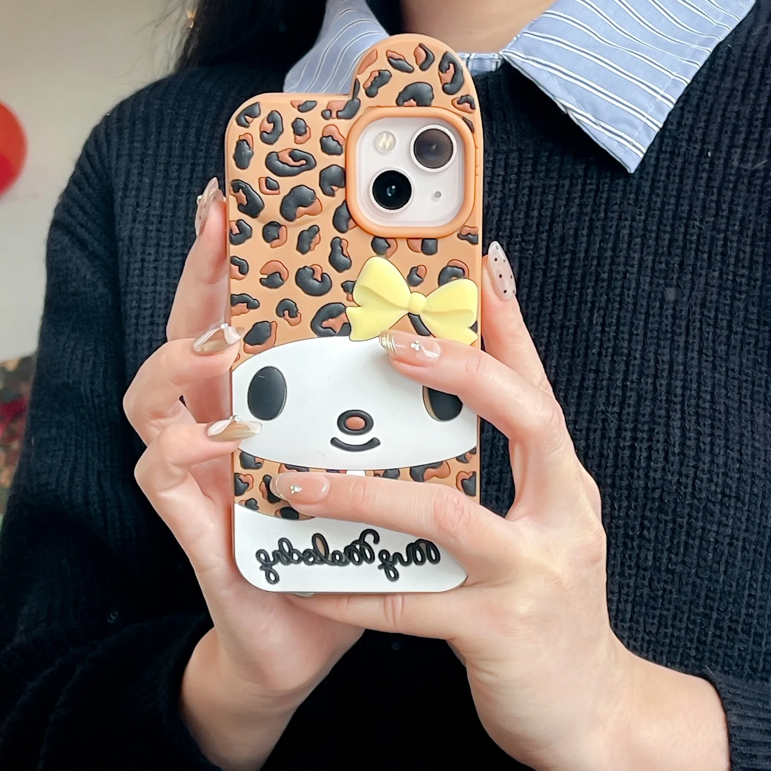 Kawaii Cartoon Leopard Print My Melody Case For iPhone 16 Pro max 15 14 13 12 Pro Max Plus Fashion Soft Silicone Cover
Kawaii Cartoon Leopard Print My Melody Case For iPhone 16 Pro max 15 14 13 12 Pro Max Plus Fashion Soft Silicone Cover