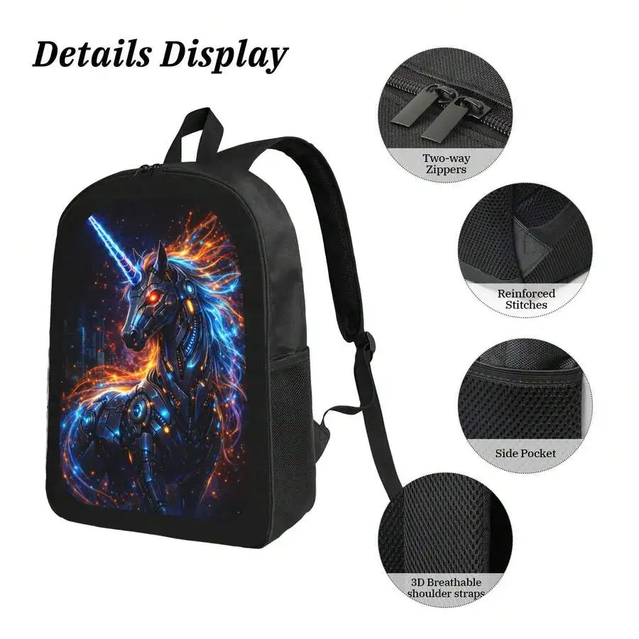 Cyber Unicorn Backpack Stylish Casual Lightweight Durable Daypack For Men Women
Cyber Unicorn Backpack Stylish Casual Lightweight Durable Daypack For Men Women
