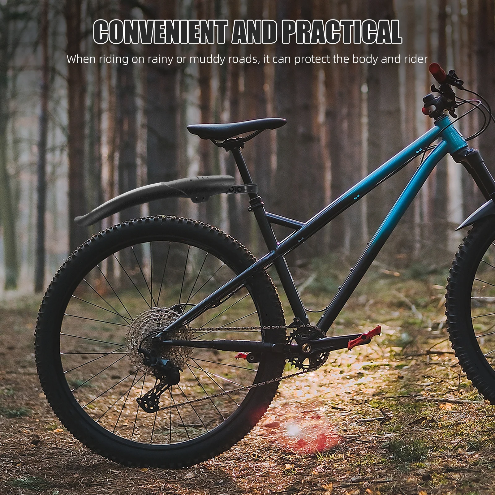 Bicycle Mudguard For Road Mountain Bike Wear-Resistant Sturdy Detachable Wheel Protector Anti-Splashing Outdoor Cycling
Bicycle Mudguard For Road Mountain Bike Wear-Resistant Sturdy Detachable Wheel Protector Anti-Splashing Outdoor Cycling