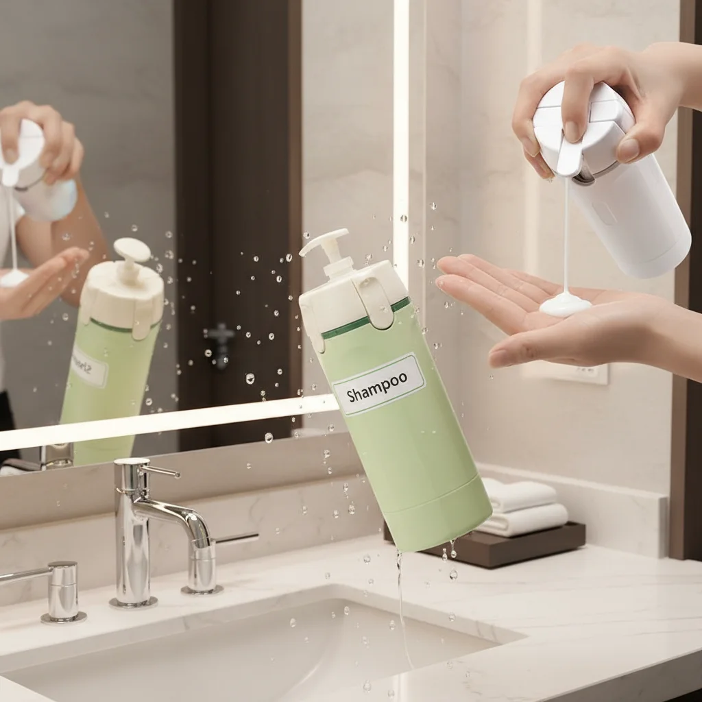 4 In 1 Leakproof Travel Dispenser Bottle Set Portable Refillable Lotion Shampoo Gel Container With Labels For Outdoor Toiletries
4 In 1 Leakproof Travel Dispenser Bottle Set Portable Refillable Lotion Shampoo Gel Container With Labels For Outdoor Toiletries