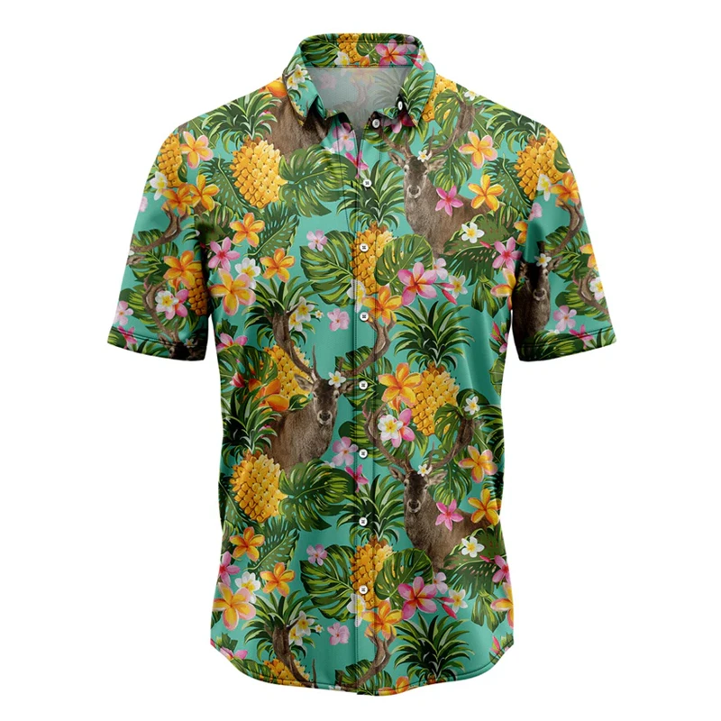 Tropical Pineapple Animal Graphic Hawaiian Shirts Summer Casual Short Sleeve 3D Printed Unisex Shirt Loose Breathable Blouse
Tropical Pineapple Animal Graphic Hawaiian Shirts Summer Casual Short Sleeve 3D Printed Unisex Shirt Loose Breathable Blouse