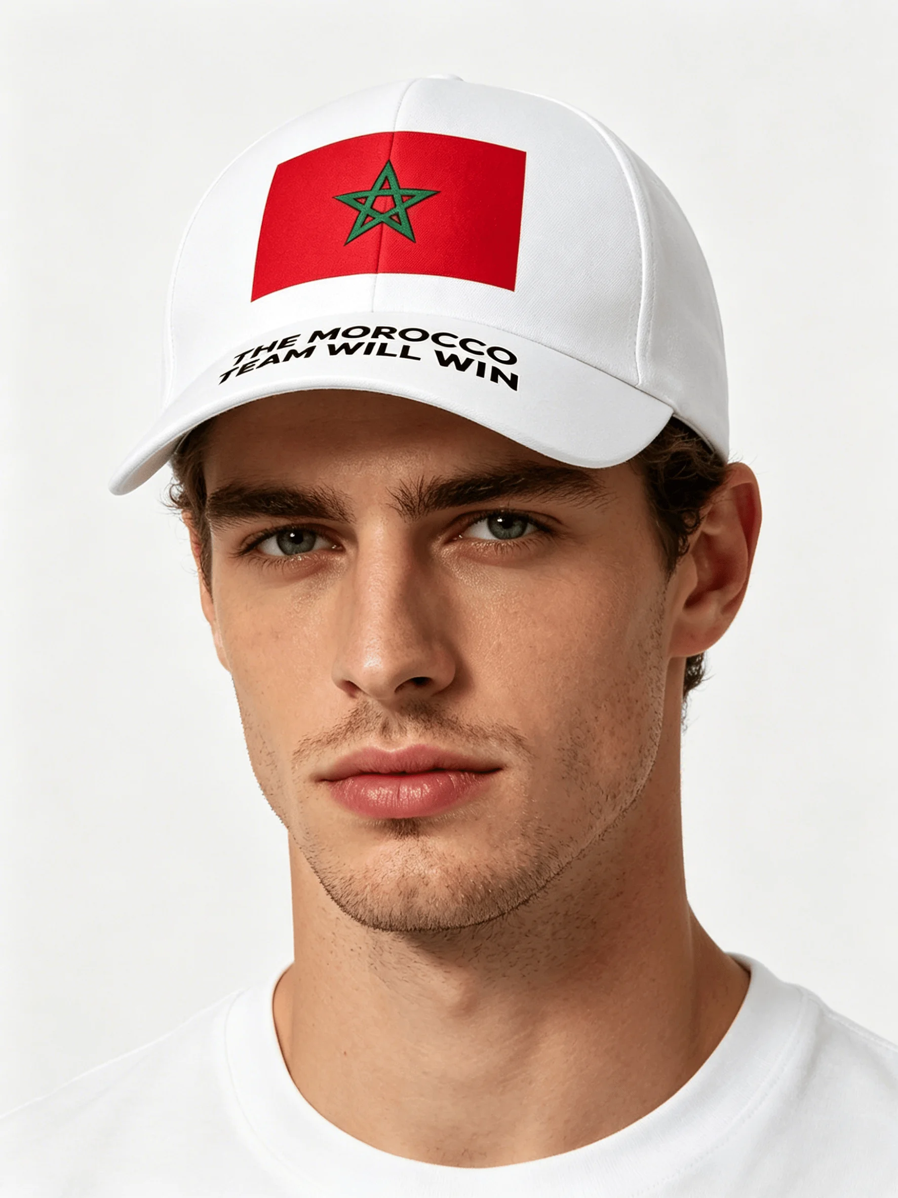 Morocco National Symbol Flag Printed Baseball Cap Football Fan Outdoor Event Adjustable Trucker Fashion Head Accessory
Morocco National Symbol Flag Printed Baseball Cap Football Fan Outdoor Event Adjustable Trucker Fashion Head Accessory
