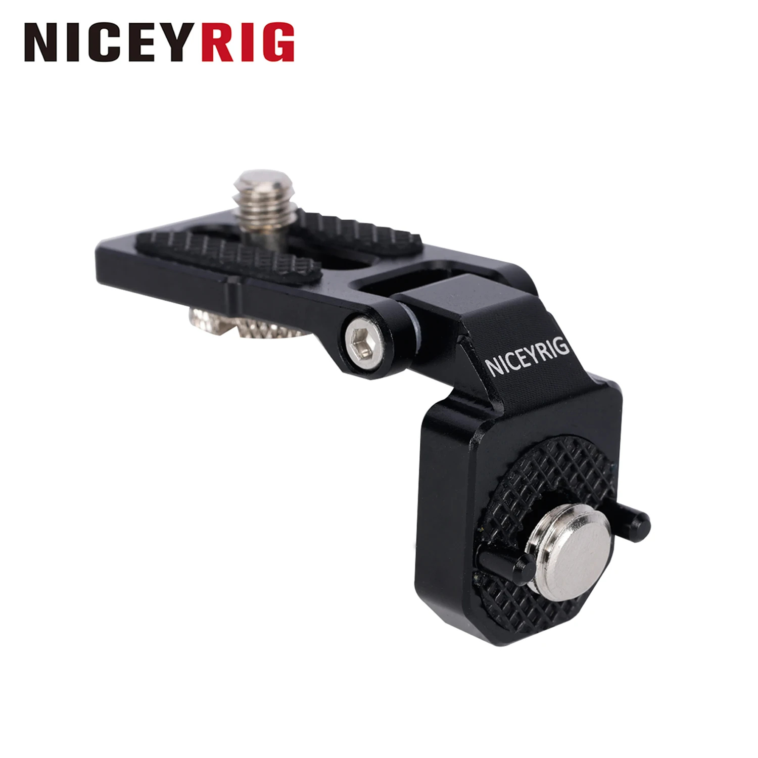 NICEYRIG Right-Angle Bracket Mini L-Shape Mounting Plate for ARRI Thread 180 Degree Adjustment Video Accessory Expansion Mount
NICEYRIG Right-Angle Bracket Mini L-Shape Mounting Plate for ARRI Thread 180 Degree Adjustment Video Accessory Expansion Mount