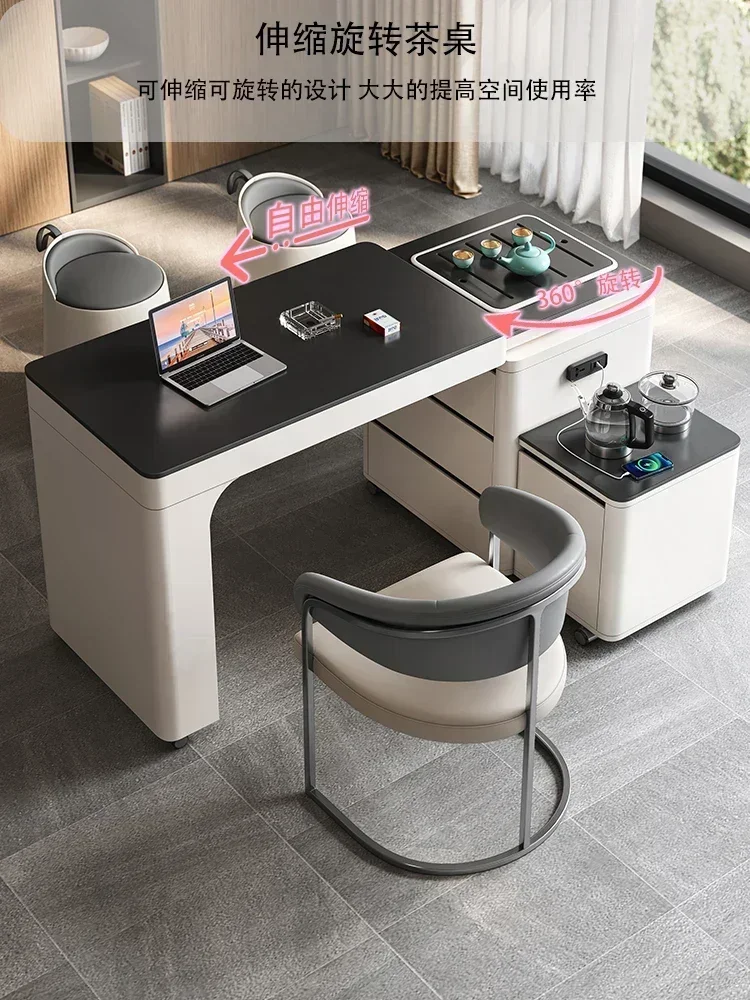 Mobile small tea table, telescopic rotating balcony table, simple household table and chair combination Hot sales
Mobile small tea table, telescopic rotating balcony table, simple household table and chair combination Hot sales