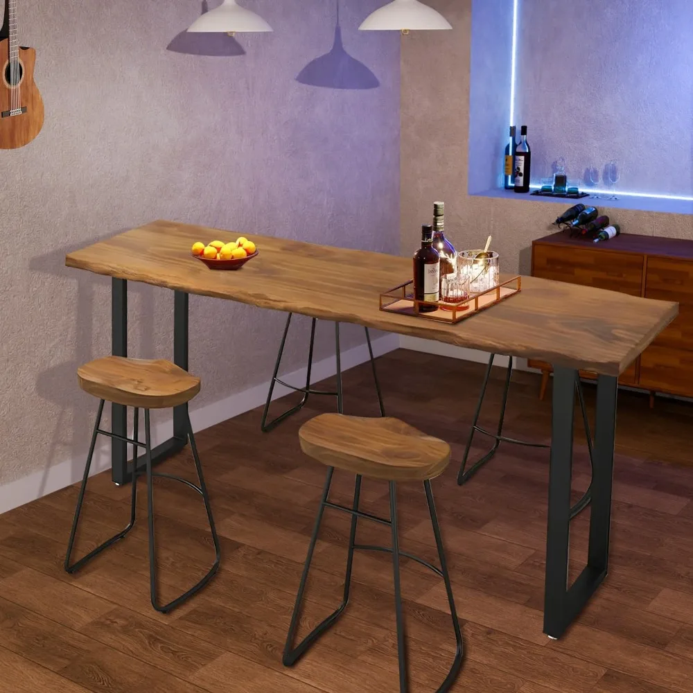 Narrow Bar Table,Solid Wood Long Bar Height Pub Table with Metal Legs,Rectangle Counter Height High Top Tables Modern Wooden
Narrow Bar Table,Solid Wood Long Bar Height Pub Table with Metal Legs,Rectangle Counter Height High Top Tables Modern Wooden