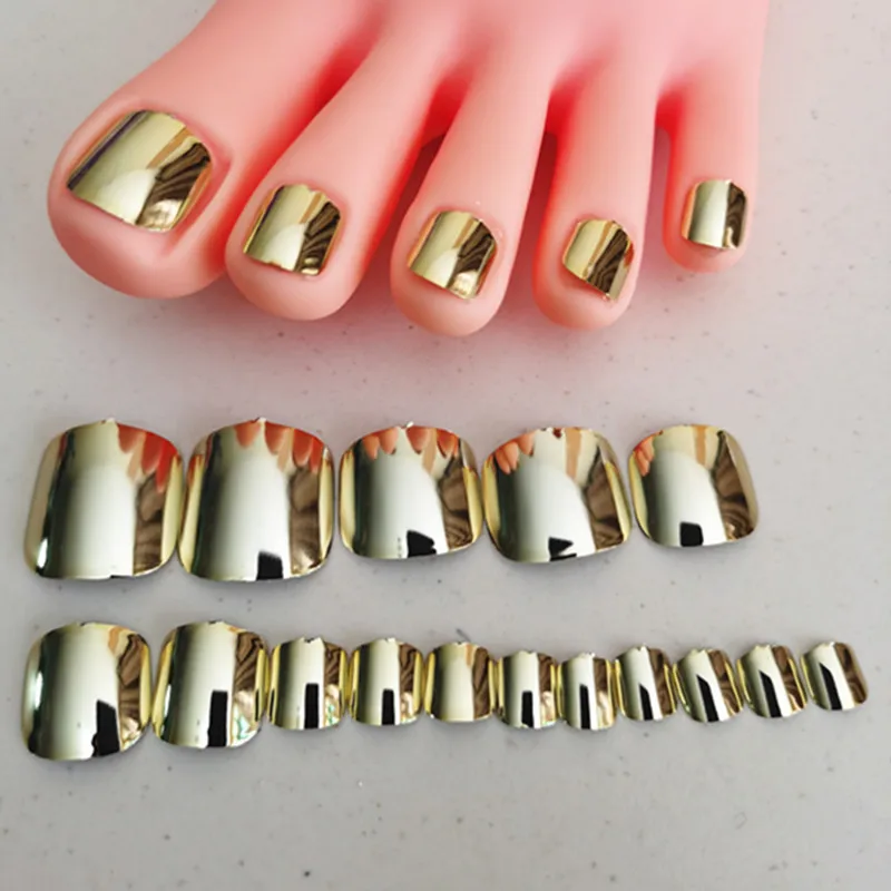 Red Metal Toenails 24 pcs Glossy Gold Silver Metallic Mirror Press On Chrome Toenails Short Square Fake Toenails for Women
Red Metal Toenails 24 pcs Glossy Gold Silver Metallic Mirror Press On Chrome Toenails Short Square Fake Toenails for Women