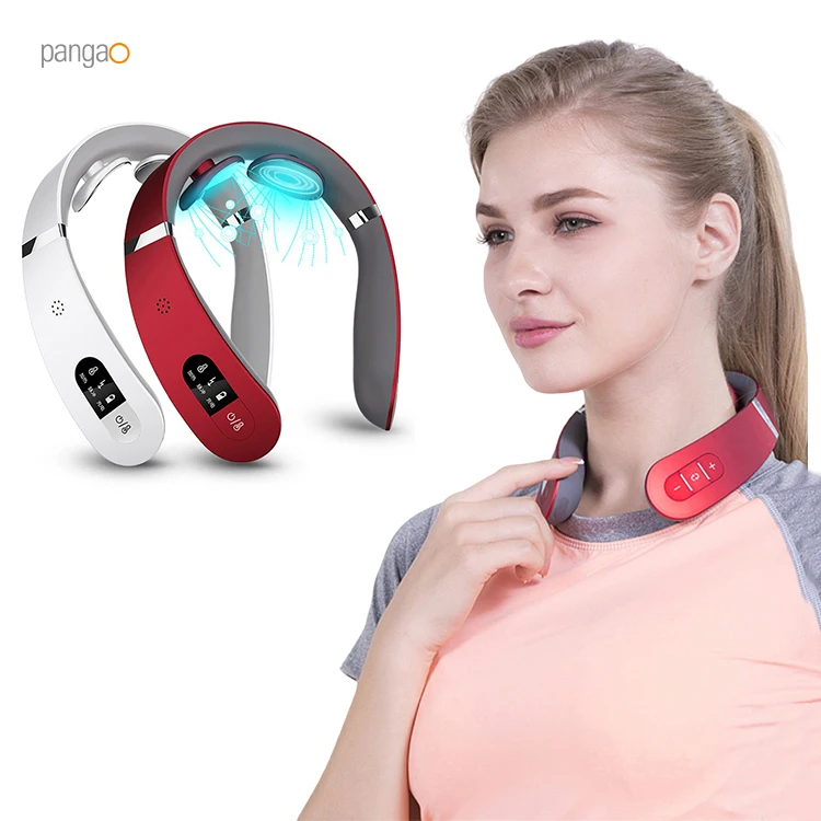 Pangao Wireless Intelligent Portable Mini Electric Pulse Cervical Spine Neck Massager with Heating
Pangao Wireless Intelligent Portable Mini Electric Pulse Cervical Spine Neck Massager with Heating