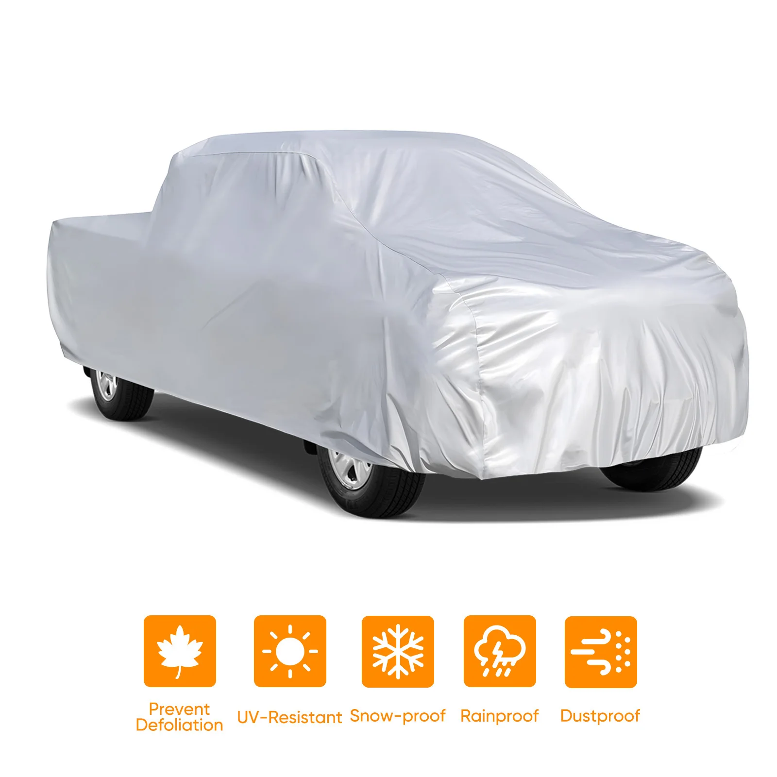 Neverland Heavy Duty Outdoor Pickup Truck Cover, Dust, Rain and Snow Protection, 4 Sizes Available, Universal Fit, with Front Directional Mark, Tie Straps, Drawstring Storage Bag
Neverland Heavy Duty Outdoor Pickup Truck Cover, Dust, Rain and Snow Protection, 4 Sizes Available, Universal Fit, with Front Directional Mark, Tie Straps, Drawstring Storage Bag