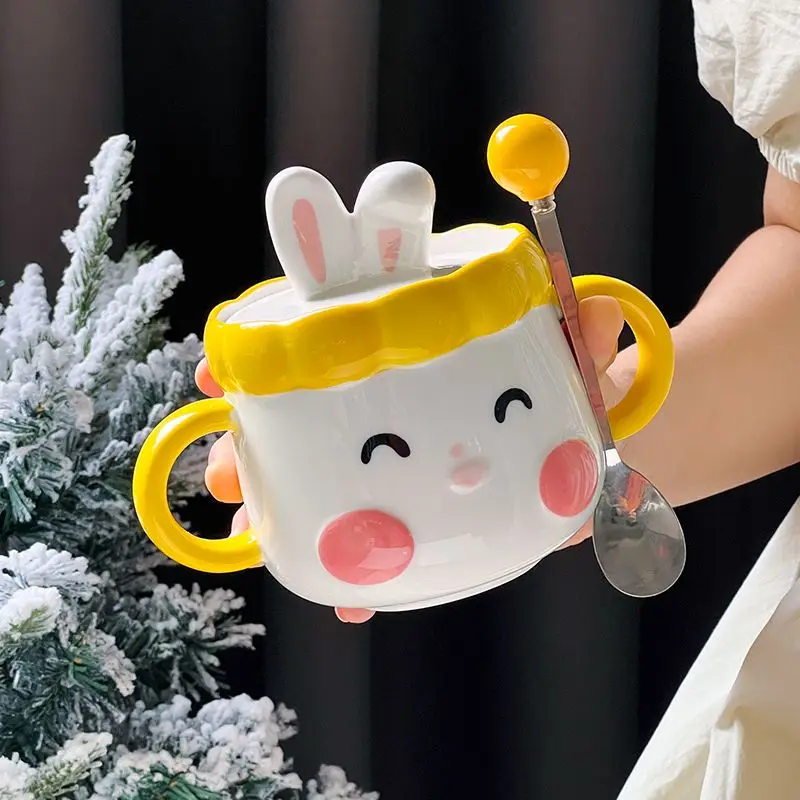 Cute Rabbit Ceramic Mugs,Binaural Handle Mug,kid's Birthday Gifts,Christmas Meaningful Gifts Boys,Girlfriends Sisters Drinkware
Cute Rabbit Ceramic Mugs,Binaural Handle Mug,kid's Birthday Gifts,Christmas Meaningful Gifts Boys,Girlfriends Sisters Drinkware