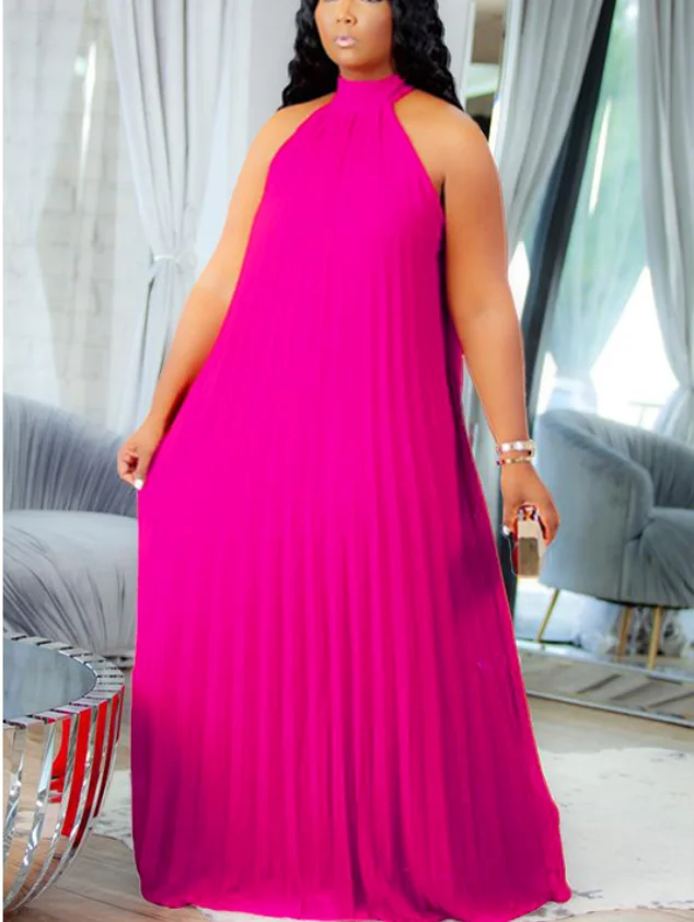 2023 Chiffon Maxi Dress Women Summer Sleeveless Elegant Dresses Long Halter Neck Dress Loose
2023 Chiffon Maxi Dress Women Summer Sleeveless Elegant Dresses Long Halter Neck Dress Loose