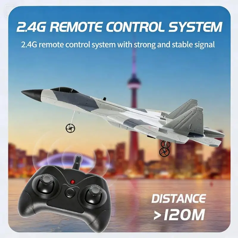 SU57 RC Foam Fighter Plane - FX657 2.4G RC Airplane, Light Impact-Resistant Toy for Boys & Kids | Perfect Birthday Gift
SU57 RC Foam Fighter Plane - FX657 2.4G RC Airplane, Light Impact-Resistant Toy for Boys & Kids | Perfect Birthday Gift