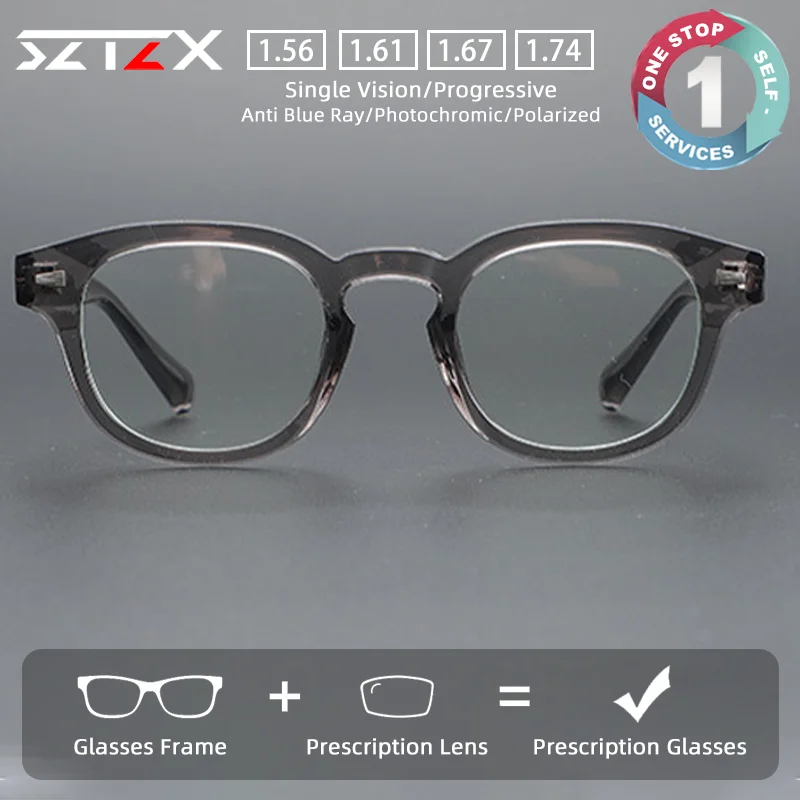 SZTZX Retro Prescription Myopia Glasses Men Women Reading Round Frame Glasses Anti Blue Light Optical Progressive Eyeglasses
SZTZX Retro Prescription Myopia Glasses Men Women Reading Round Frame Glasses Anti Blue Light Optical Progressive Eyeglasses