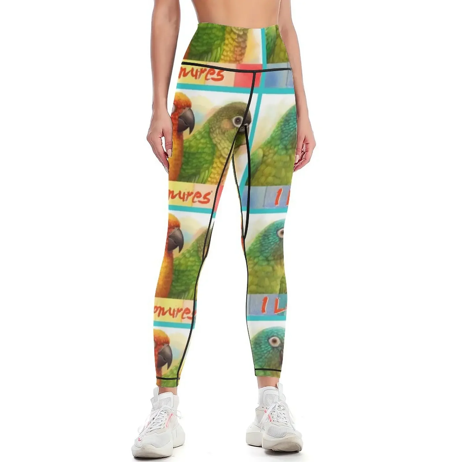 Sun blue-crowned green-cheeked conures realistic painting Leggings Fitness clothing Jogger pants Women's push up Womens Leggings
Sun blue-crowned green-cheeked conures realistic painting Leggings Fitness clothing Jogger pants Women's push up Womens Leggings