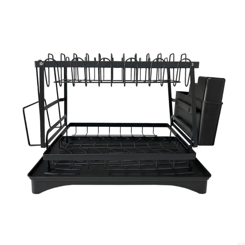 D0AD Rustproof Dish Drainer Double Layer Kitchen Storage Cutting Board Cup Holder
D0AD Rustproof Dish Drainer Double Layer Kitchen Storage Cutting Board Cup Holder