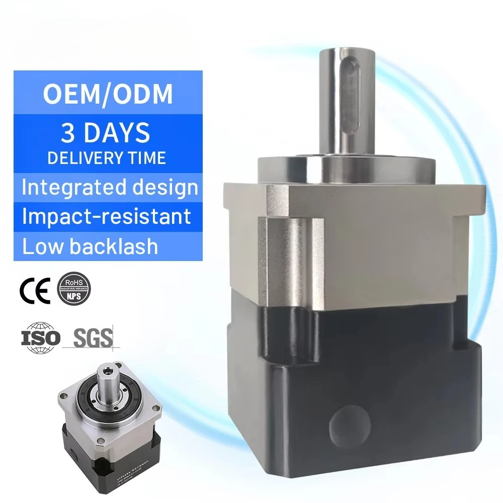 Промышленный редуктор с низким люфшем Редукторы скорости с ЧПУ 57 мм Коробка передач NEMA23 Планетарный редуктор
Промышленный редуктор с низким люфшем Редукторы скорости с ЧПУ 57 мм Коробка передач NEMA23 Планетарный редуктор