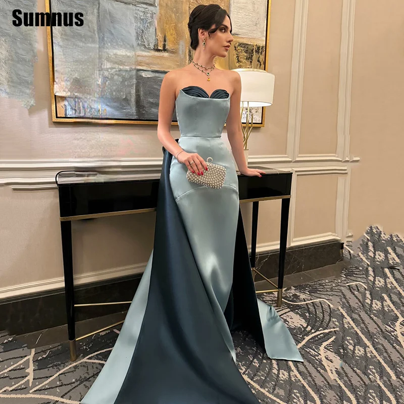 Sumnus Elegant Mermaid Evening Dresses Sweetheart Contrast Color Satin Sleeveless Maxi Prom Dresses 2026 vestidos Customized
Sumnus Elegant Mermaid Evening Dresses Sweetheart Contrast Color Satin Sleeveless Maxi Prom Dresses 2026 vestidos Customized