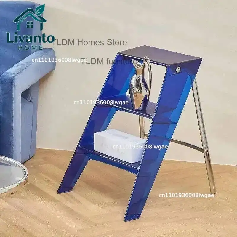 Modern Home Folding Ladder Transparent Acrylic Step Ladders Japanese Portable Telescopic Ladder Rack Creative Stairs Step Stool
Modern Home Folding Ladder Transparent Acrylic Step Ladders Japanese Portable Telescopic Ladder Rack Creative Stairs Step Stool