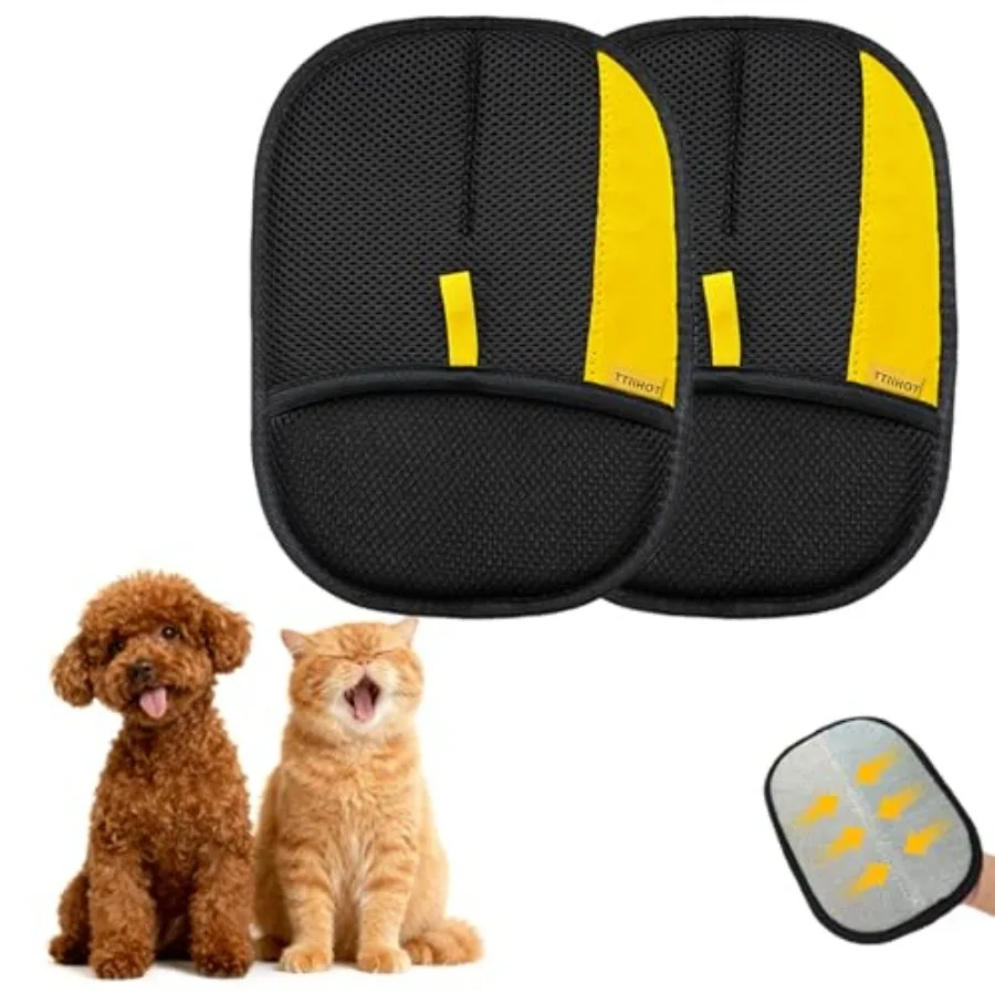 Electrostatic Gloves for Pet Hair Removal: Upgraded 2PCS Animal Fur Removal Tool for DogsandCats Efficient Reusable Pet Hair Re
Electrostatic Gloves for Pet Hair Removal: Upgraded 2PCS Animal Fur Removal Tool for DogsandCats Efficient Reusable Pet Hair Re