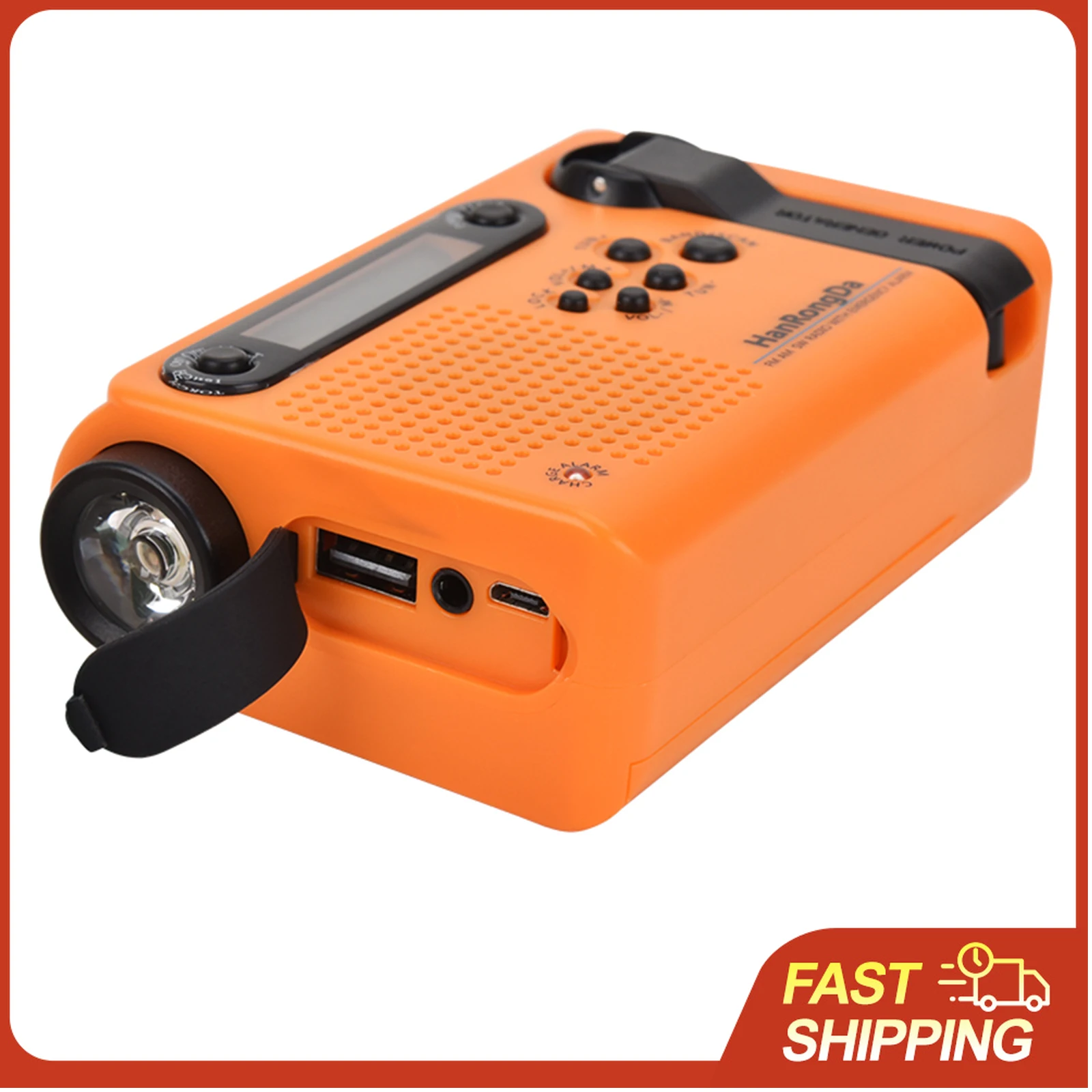 Радиоприемник HanRongDa для экстренных ситуаций на открытом воздухе, портативный AM/FM/SW радиоприемник на солнечной энергии с ручным динамо-генератором, светодиодным фонариком, аккумулятором 2000 мАч и сигнализацией SOS
Радиоприемник HanRongDa для экстренных ситуаций на открытом воздухе, портативный AM/FM/SW радиоприемник на солнечной энергии с ручным динамо-генератором, светодиодным фонариком, аккумулятором 2000 мАч и сигнализацией SOS