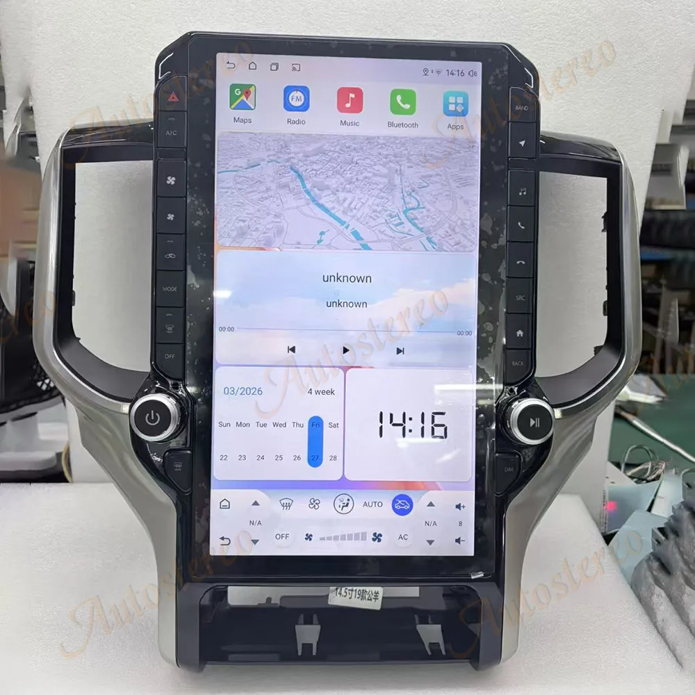 14,5-дюймовый автомобильный GPS-навигатор с CarPlay и Android для Dodge RAM 2019-2023, мультимедийный проигрыватель в стиле Tesla, автомобильная магнитола, головное устройство
14,5-дюймовый автомобильный GPS-навигатор с CarPlay и Android для Dodge RAM 2019-2023, мультимедийный проигрыватель в стиле Tesla, автомобильная магнитола, головное устройство